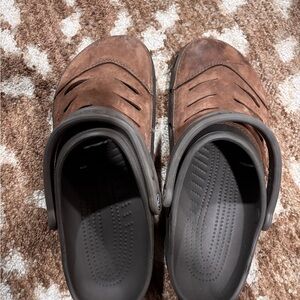 Men's Casual Brown Slip-On Sandals CROCS